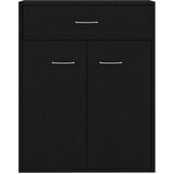  Komoda crna 60 x 30 x 75 cm od konstruiranog drva | shoptok.hr