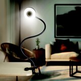 solight WO66-B- LED prigušiva stona lampa sa klipsom LED/8W/230V 3000/4000/5000K crna | Eponuda.com