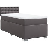  s oprugama i madracem sivi 100x200 cm od umjetne kože | shoptok.hr