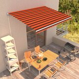 Tenda na ručno uvlačenje 400 x 300 cm narančasto-smeđa | shoptok.hr