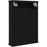 Ormarić za kupaonsko ogledalo crni hrast 42x12x60 cm inženjerski drvo | shoptok.hr