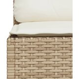  Kutna vrtna sofa s jastucima bež od poliratana | Shoptok.si