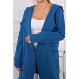 Kesi Insulated cape with hood in denim color | Shoptok.si