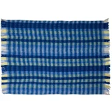 Plava deka od mješavine vune 140x200 cm Loom –