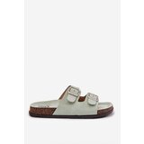 Boto Women's Mules With Buckles Mint Oliena | shoptok.hr