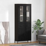  Highboard Crni hrast 69,5 x 34 x 180 cm Konstruirano drvo | shoptok.hr