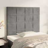  Uzglavlja 2 kom svjetlosiva 90x5x78/88 cm baršunasta Cijene