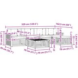  Set vanjskih sofa 6 kom. Prirodna i antracit | shoptok.hr