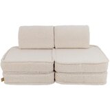 MeowBaby pocket sofa basic, 120x25x60cm, bearly, kremasto, (21510710) Cene