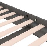  Posteljni okvir siv iz trdnega lesa 75x190 cm 2FT6, (20647301) | Shoptok.si