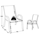 Gardenson SET VRTNIH STOLOV antracit Slike