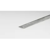 za ploščice Alucer eloksiran aluminij (Aluminij, Mat srebrna, 2,5 m x 6 mm, Eloksirani)