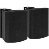 vidaXL Zidni stereo zvučnici 2 kom crni unutarnji/vanjski 120 W cijene