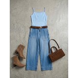 Sinsay Pamučne wide leg loose traperice s ispranim efektom | shoptok.hr