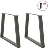  Noge za blagovaonski stol V-oblika 2 kom antracit 100 x (72-73,3) cm čelik | Eponuda.com
