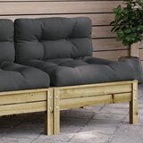vidaXL Vrtna sofa s jastucima od impregnirane borovine Cijene