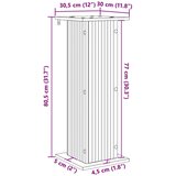  Stalak za biljke 2 pcs Staro drvo 30 5 x 30 x 80 5 cm | shoptok.hr