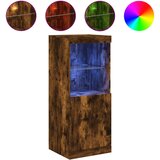  The Living Store Komoda z LED lučkami dimljen hrast 41x37x100 cm - Komoda, (21448410) | Shoptok.si