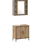  Set namještaja za kupaonicu 4 kom. Smeđa Konstruirano drvo | shoptok.hr