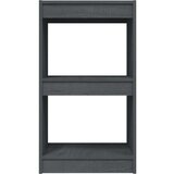 vidaXL Ormarić za knjige sivi 40 x 30 x 71,5 cm od masivne borovine | shoptok.hr