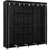  Ormar s 4 odjeljka crni 175 x 45 x 170 cm | shoptok.hr