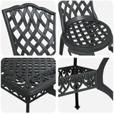  Set od 3 Crna Lijevani aluminij Veliki Dekorativni umetci | shoptok.hr