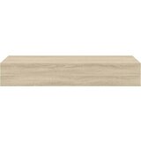  Zidne police s ladicom 2 kom boja hrasta 60 x 23,5 x 10 cm MDF | Eponuda.ba
