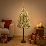  Umjetno božićno drvce s nogom PVC i metal Siva i bijela | shoptok.hr