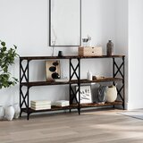 vidaXL Konzolni stol boja hrasta 200x28x80 5 cm od konstruiranog drva | shoptok.hr