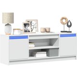 TV ormarić LED bijeli 139,5x34x50 cm od konstruiranog drva | shoptok.hr