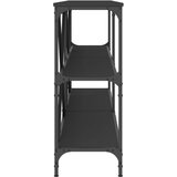 Konzolni stol crni 180x30x75 cm od konstruiranog drva i željeza | Eponuda.com