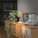 BRILO LED prigušiva punjiva stona lampa LED/3W/5V IP44 srebrna/bež | Eponuda.com