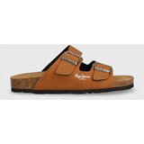 Pepe Jeans Natikače BIO za muškarce, boja: smeđa, PMS90108 | shoptok.hr