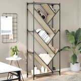  Regal za knjige boja hrasta 79 x 30 x 180 cm od drva i metala | shoptok.hr