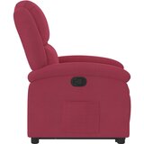  Naslonjač na podizanje crvena boja vina baršunasti | shoptok.hr