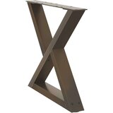  Noge za stolić za kavu 2 kom Prirodni čelik 60x(42-43 3) cm | shoptok.hr