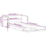 vidaXL Talni raztegljiv kavč 2 v 1 temno rumen 112x174x55 cm blago | Shoptok.si