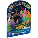 Floss&Rock® knjižica z nalepkami za večkratno uporabo stick&play dino | Shoptok.si