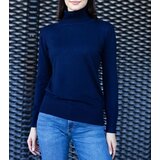 Navy loose-fit turtleneck Nida | Shoptok.si