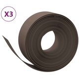  Vrtne ivice 3 kom smeđe 10 m 20 cm od polietilena | shoptok.hr