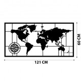 Wallity metalni ukras za zid world map metal decor 7 | Eponuda.com