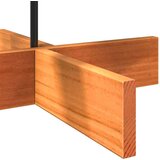 vidaXL Lesena dekorativna novoletna jelka rjava 100 cm trdna borovina | Shoptok.si