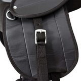 vidaXL Sedlo za Ponija Komplet 10" Crno | shoptok.hr