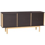Hübsch Rjava komoda v hrastovem dekorju 140x65x35 cm Dual – | Shoptok.si