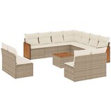  12-dijelni set vrtnih sofa od poliratana s jastucima bež | shoptok.hr