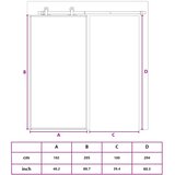  Klizna vrata od stakla ESG i aluminija 102,5 x 205 cm bijela | shoptok.hr