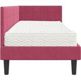  Kutni krevetni okvir s madracem 2 kom. Vinska crvena 80 x 200 cm | Shoptok.si