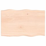 vidaXL Mizna plošča 80x50x4 cm neobdelana trdna hrastovina Cene