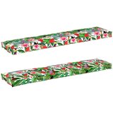 Vanjski Blazine za palete za klop 2 kosa Tropska džungla 180x40x8 cm Oxford tkanina, (22090571) | Shoptok.si