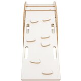 MeowBaby Lesena gugalnica iz belega bora 39x75x38 cm Montessori - | Shoptok.si